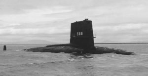 USS Scamp (SSN-588) underway c1970s